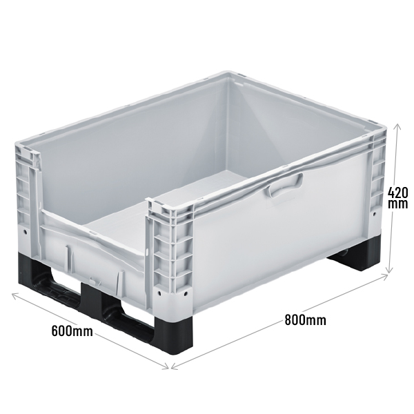 Basicline Plus Container with Pick Opening And Runners
