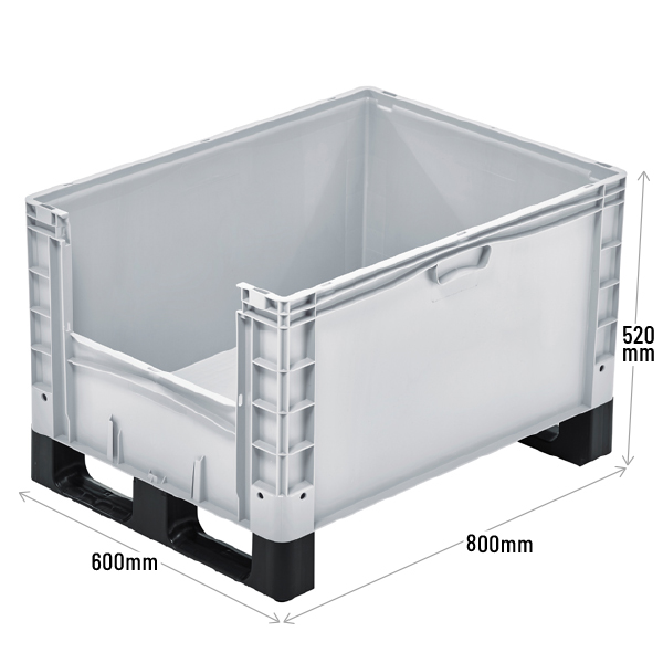 Basicline Plus Container with Pick Opening And Runners