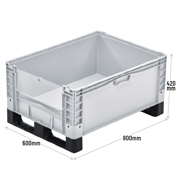 Basicline Plus Container with Drop Down Door And Runners