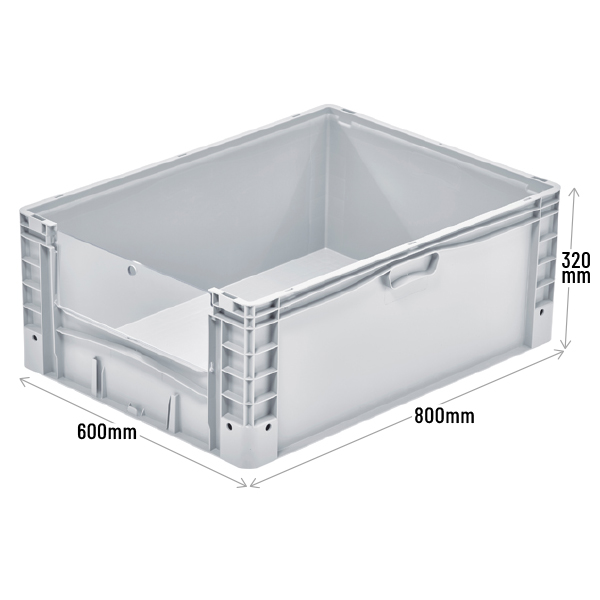 Open End Euro Picking Container with Translucent Door