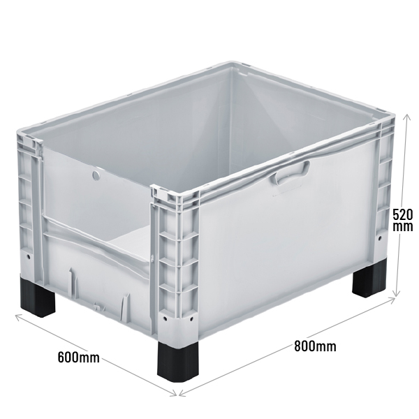 Basicline Plus Container with Drop Down Door And Feet