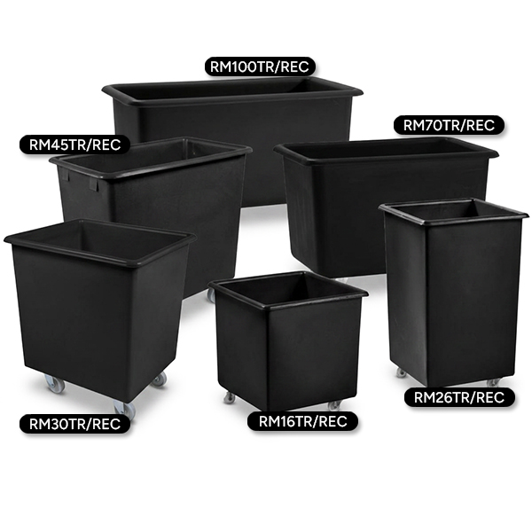 Black Container Trucks