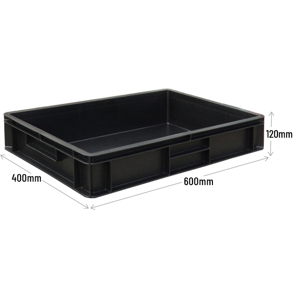 600 x 400 Black Euro Container