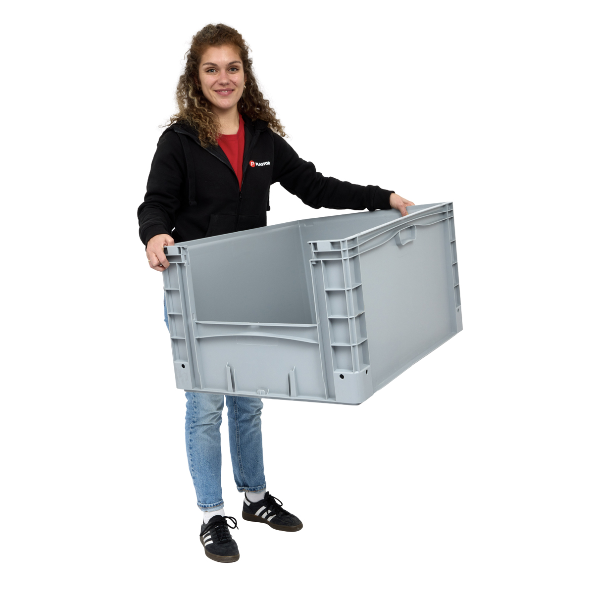 BK-OP8642 Basicline Plus (800 x 600 x 420mm) Open End Euro Picking Container