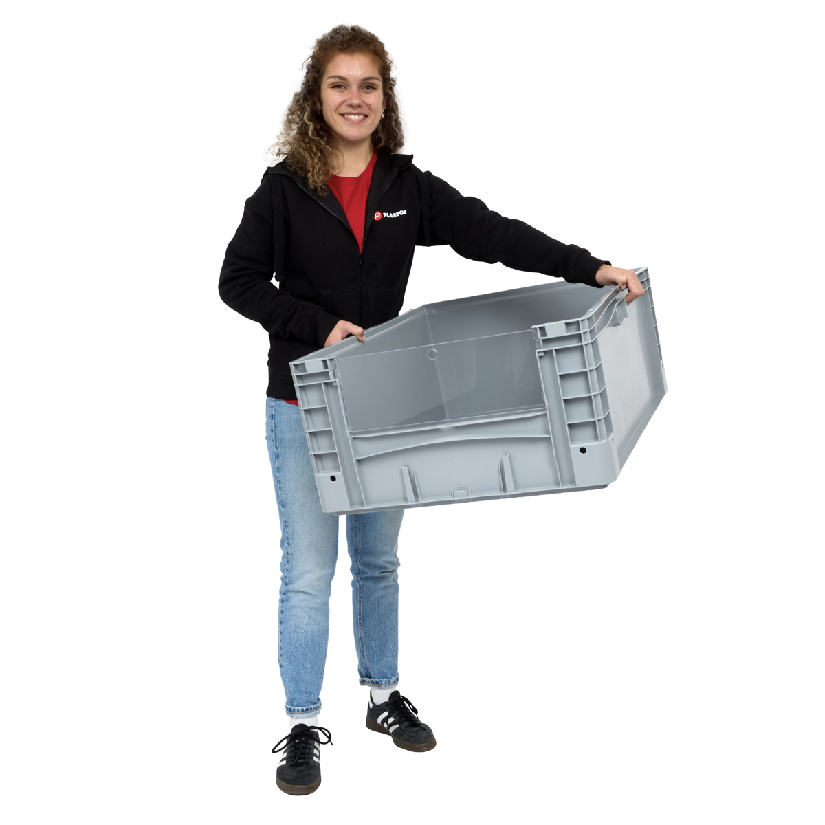 BK-WD8632 Basicline Plus Open End Euro Picking Container with Translucent Door