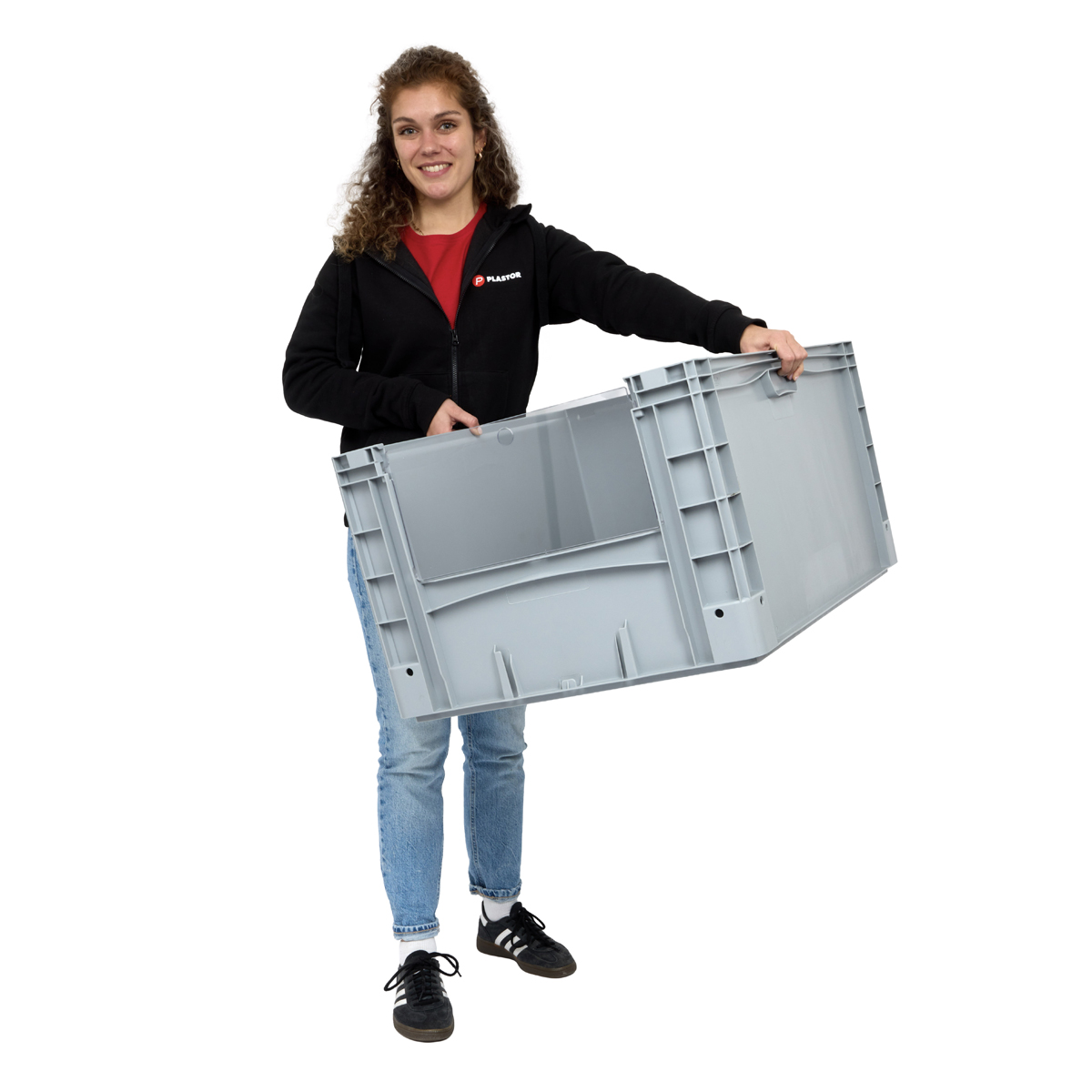 BK-WD8642 Basicline Plus Open End Euro Picking Container with Translucent Door