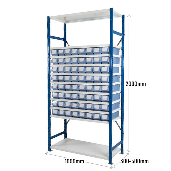 Expo Shelving Bay B Dimensions