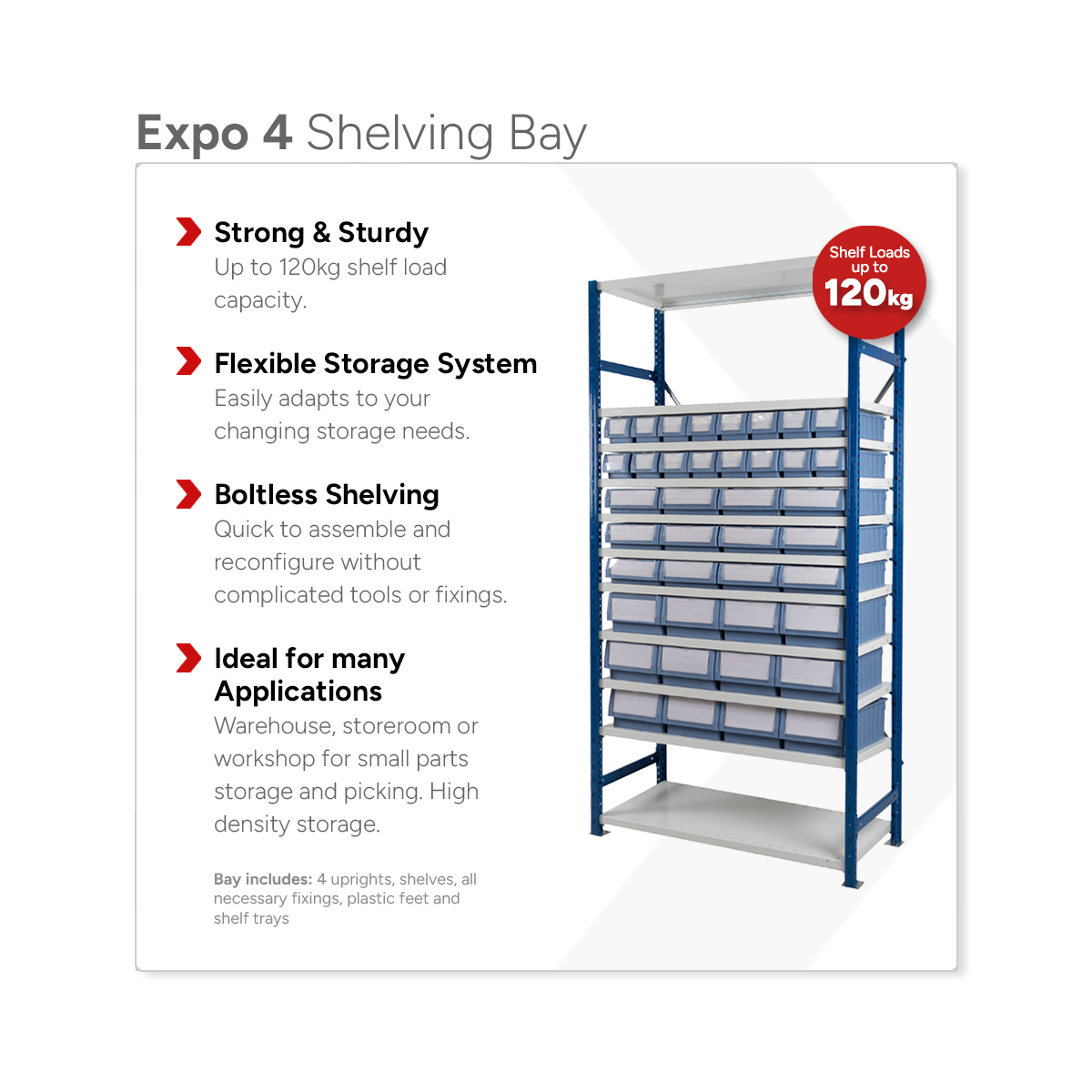Expo 4 Shelving Bay