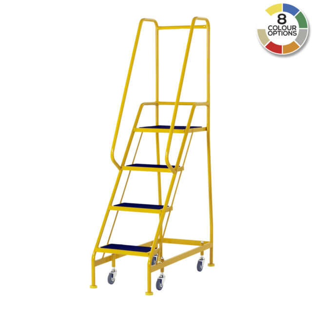 S305 Narrow Aisle Spring Loaded Steps - 4 treads