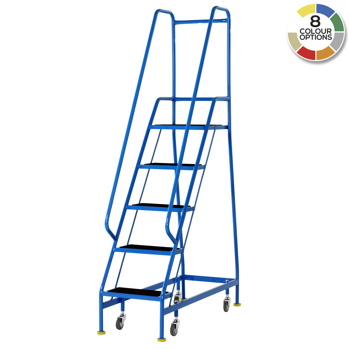 S307 Narrow Aisle Spring Loaded Steps - 5 treads