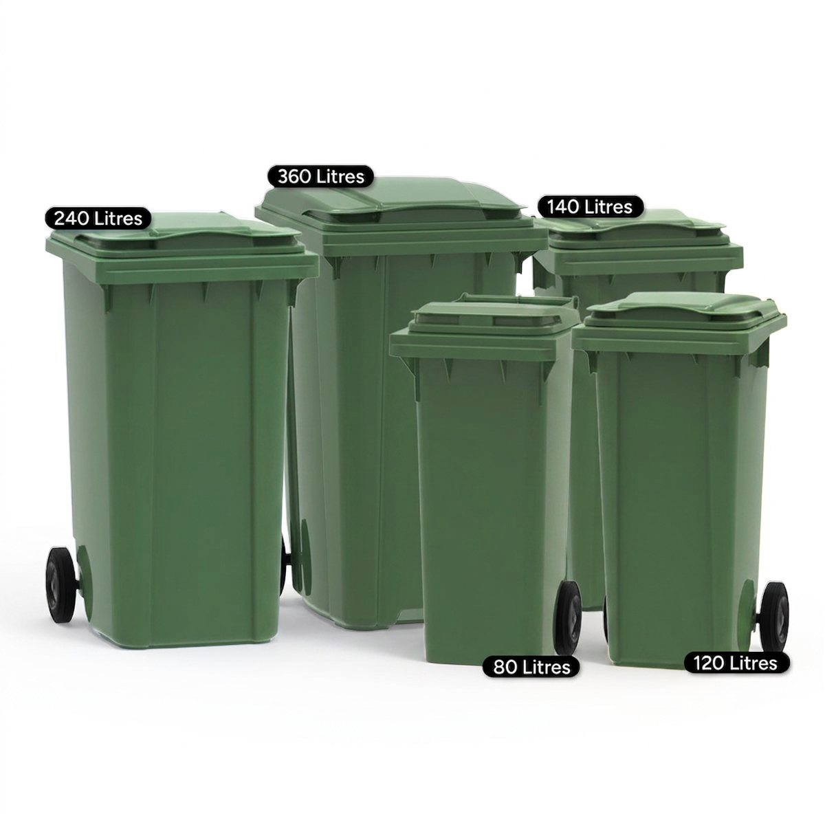 Bin Sizes Group in Green