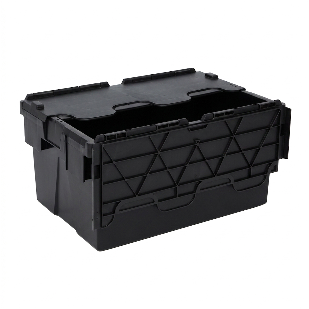 PLAS55LE Black Storage Box Crates