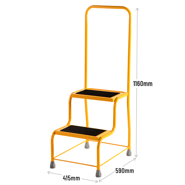 2 Tread Steps With Handle