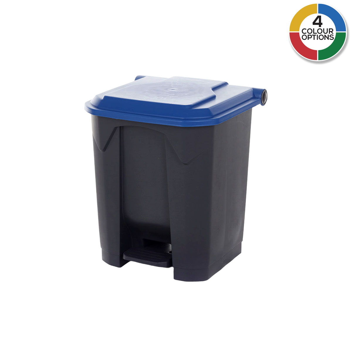 30 Litre Pedal Bins With Coloured Lids
