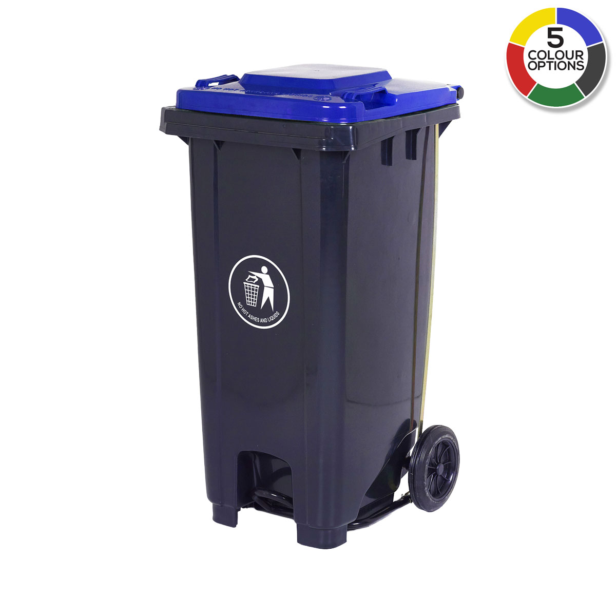 120 Litre Pedal Wheeled Bins