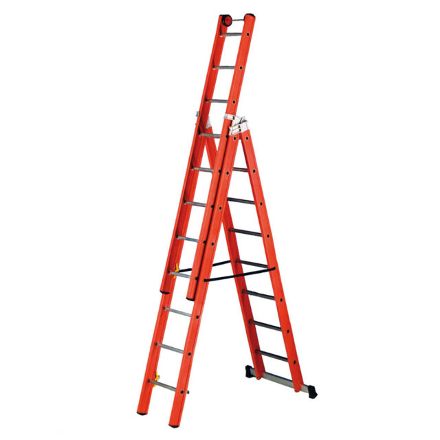 3 Way Fibreglass Stepladder