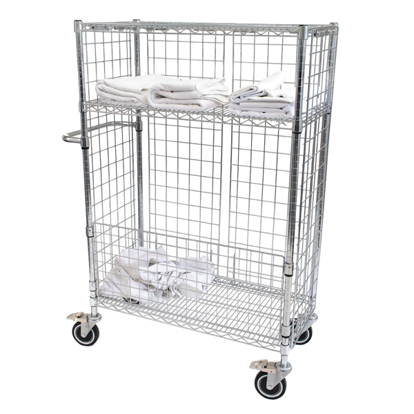 Chrome Wire Laundry Trolley