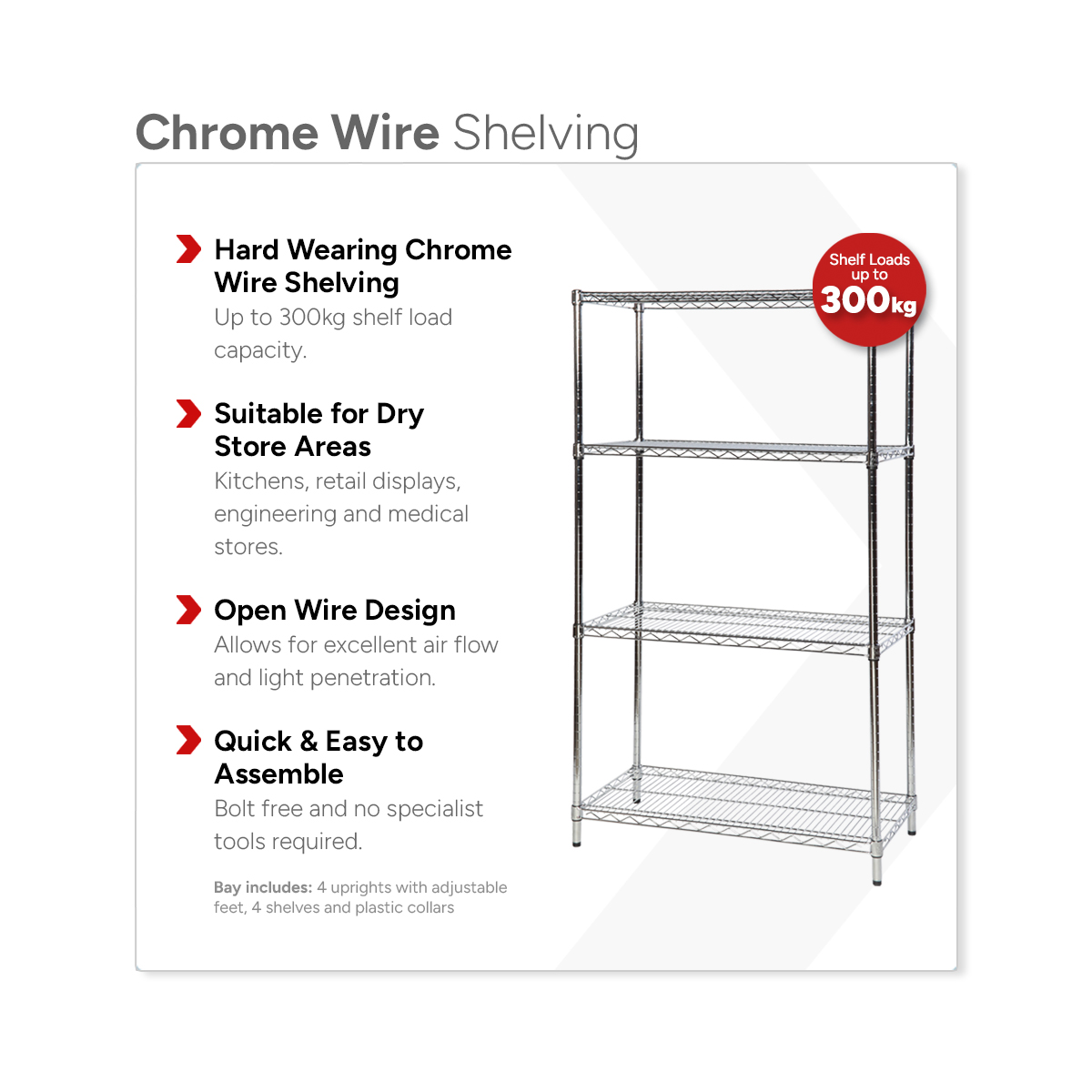 Chrome Wire Shelving