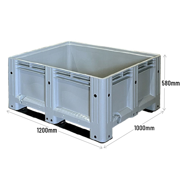 1200 x 1000 x 580mm Pallet Box Dimensions