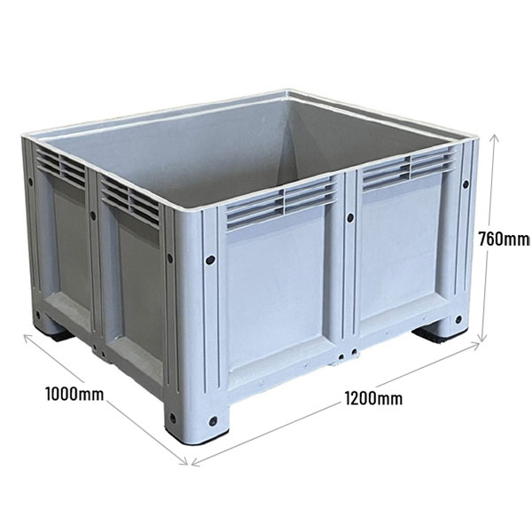 Grey Pallet Box 1200x1000mm Dimensions