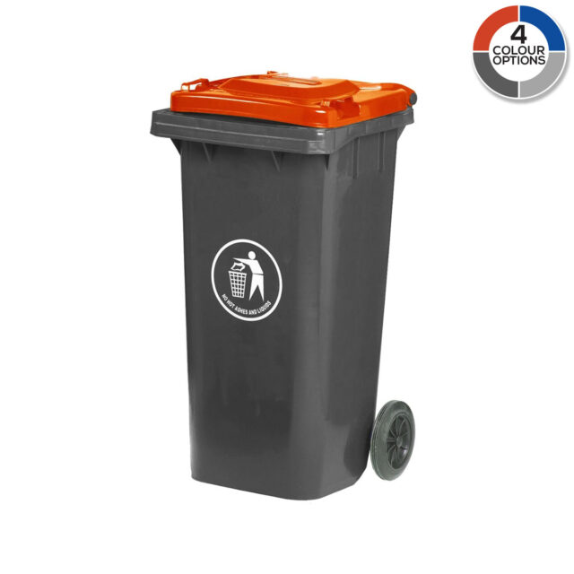 120 Litre Wheeled Bins With Coloured Lids