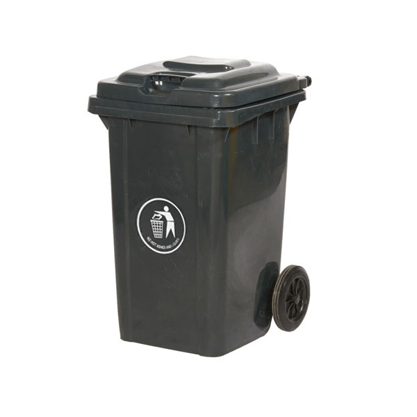 80 Litre Wheeled Bin In Grey