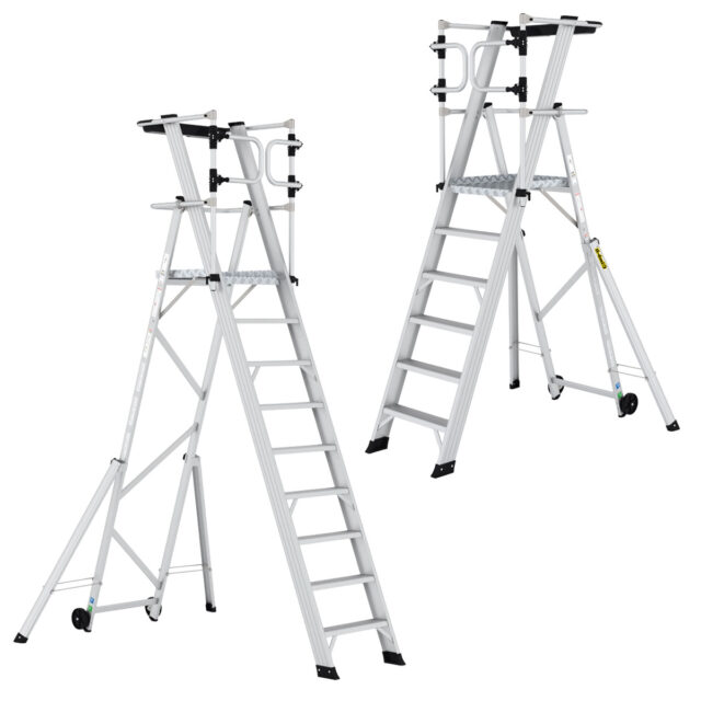 Large Platform Folding Steps With Safety Gates Group