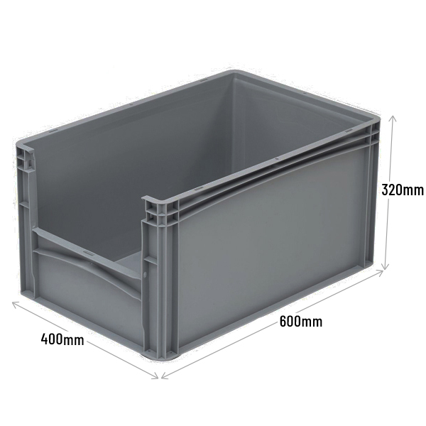 BK-OP6432_ECO dimensions Grey Euro Picking Container