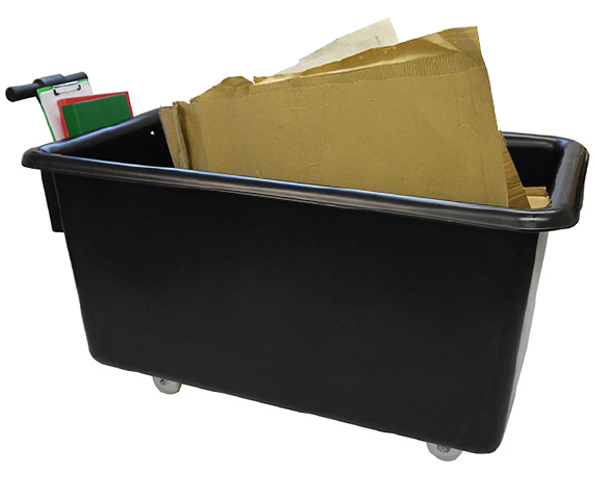 Wheeled Plastic Container Trucks with Handles