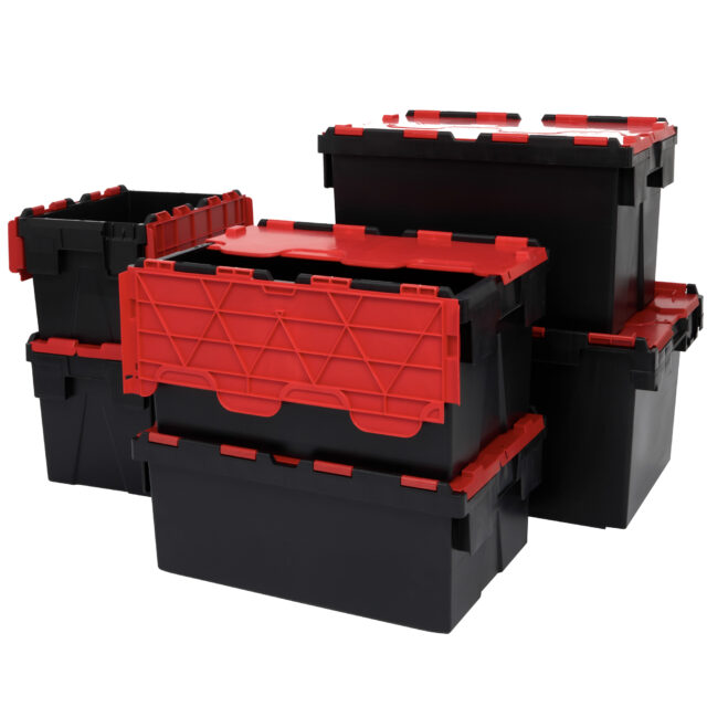 Attached Lid Containers / Tote Boxes