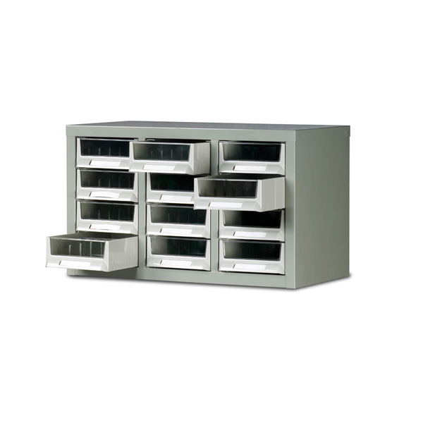 Ref: B052002 Small Parts Box Cabinet 12 Drawer Unit