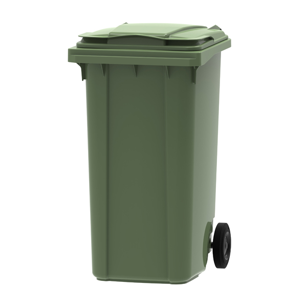 Green 240 litre wheelie bin
