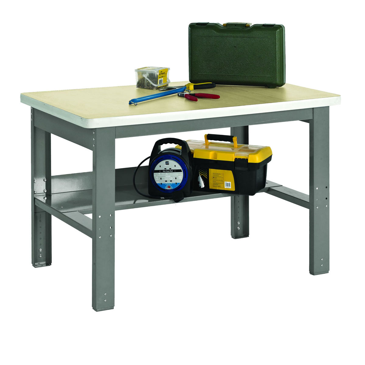 Adjustable Height Workbench with MDF Worktop
