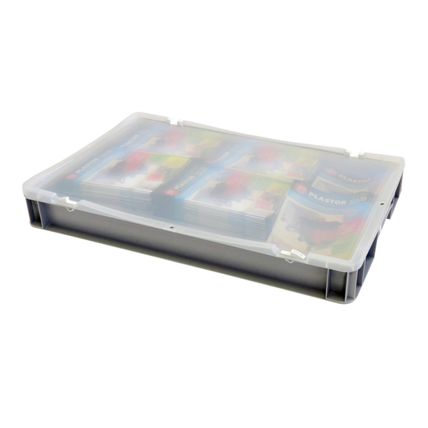 Clear Lidded Case with Contents
