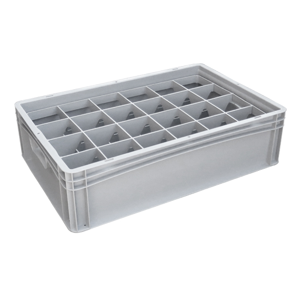Basicline Euro Container With 24 Compartments