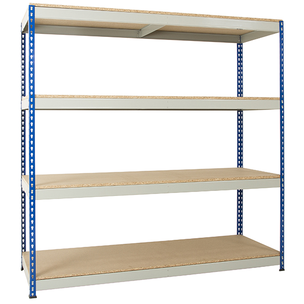 Blue and Grey Racking