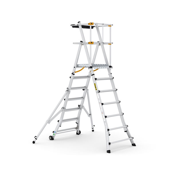 Folding Telescopic Large Platform Stepladder