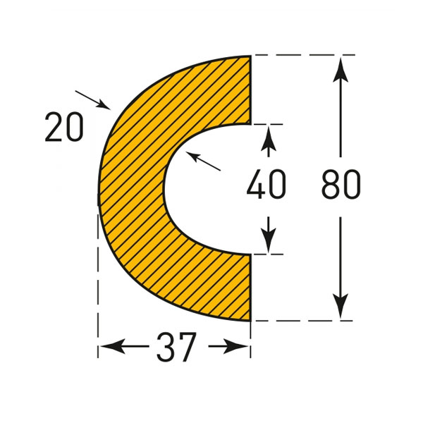 Pipe Protection 40mm Inside Diameter
