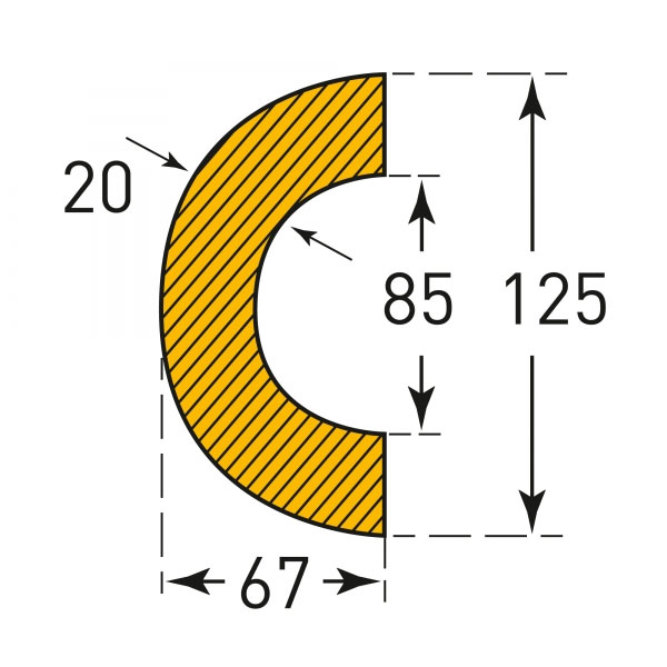 Pipe Protection 85mm Inside Diameter
