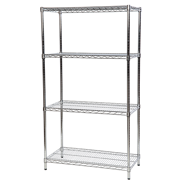 Chrome Wire Shelving Bay