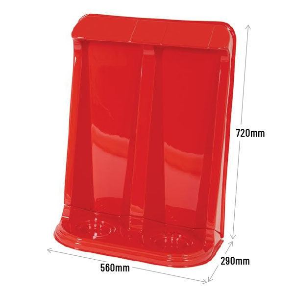 Double Fire Extinguisher Stand Dimensions