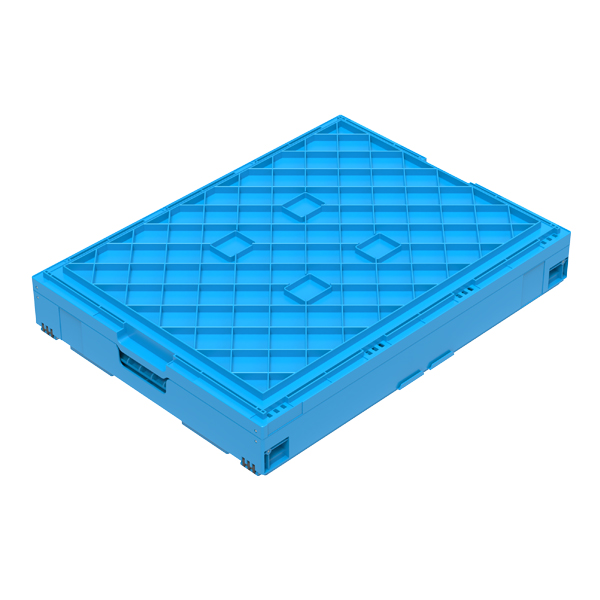 Folding_box_8645_V1_DS_WALTHER_Blue_800x600x455mm_Folding_Box_With_Attached_Lid_Base