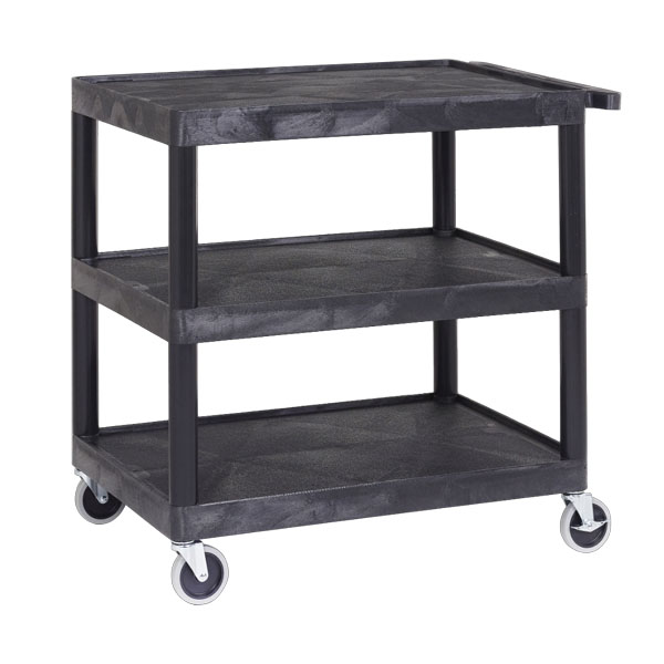 Strong Plastic Shelf Trolley with 3 Shelves