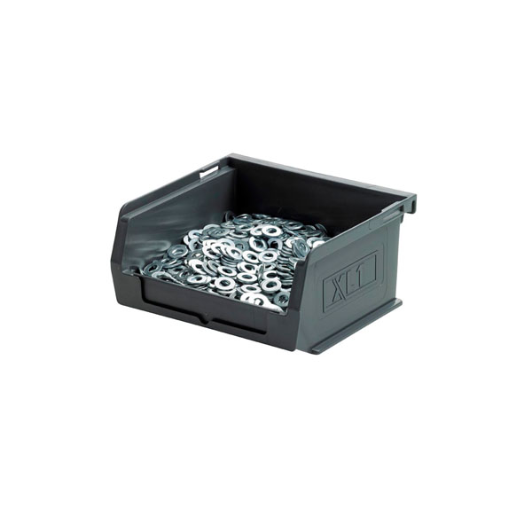 XL1 Picking Bin in Recycled Grey With Contents
