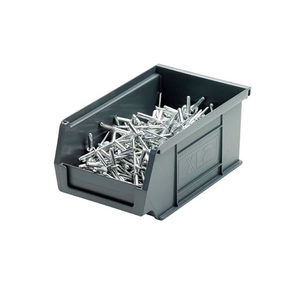 XL2 Picking Bin in Grey With Contents