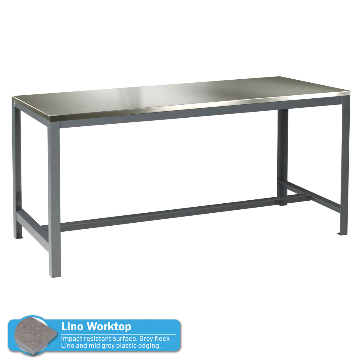 Extra Heavy Duty Engineering Workbench with Lino Worktop