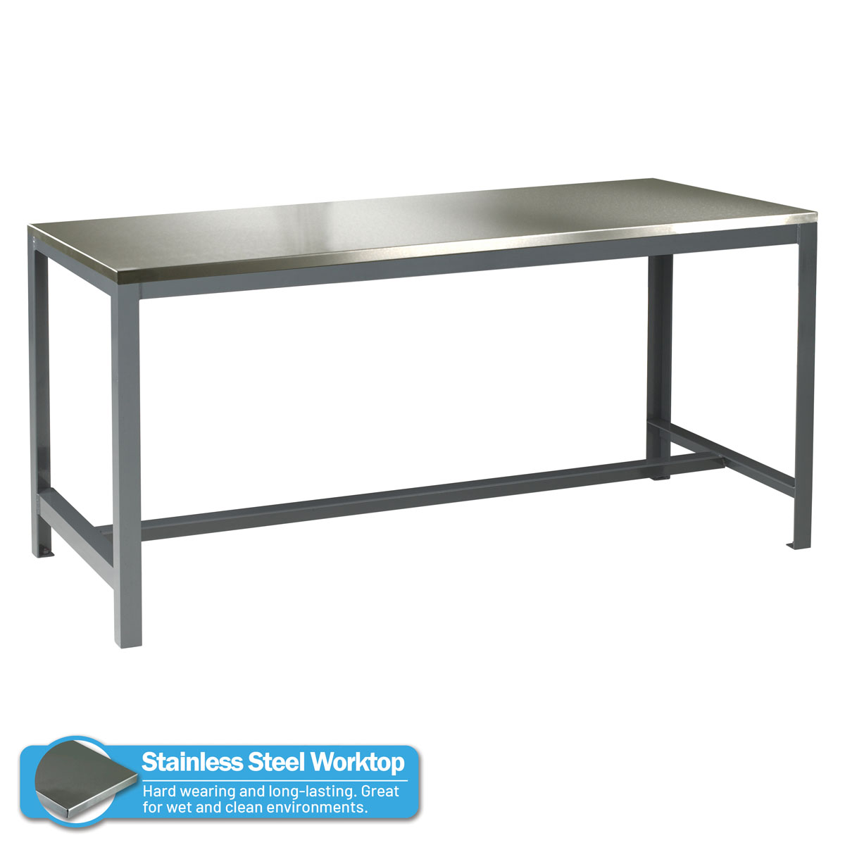 Extra Heavy Duty Engineering Workbench with Stainless Steel Worktop