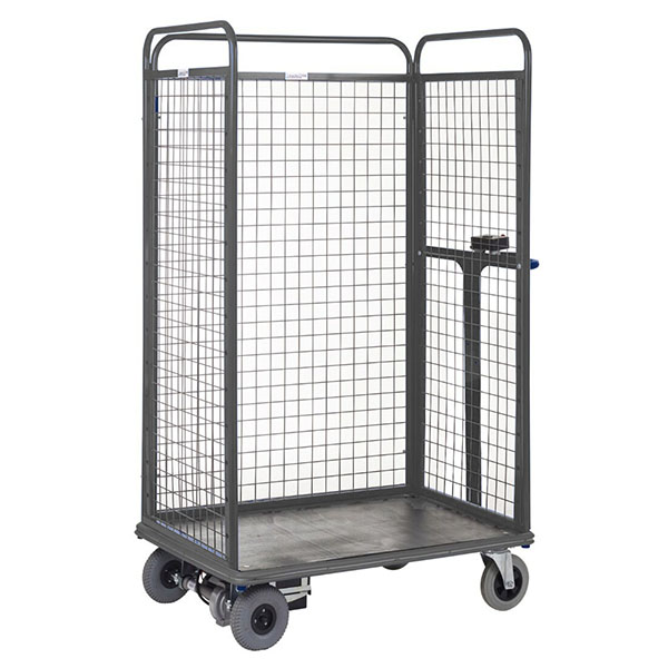 Powered Distribution Trolley 3 Sides in Grey