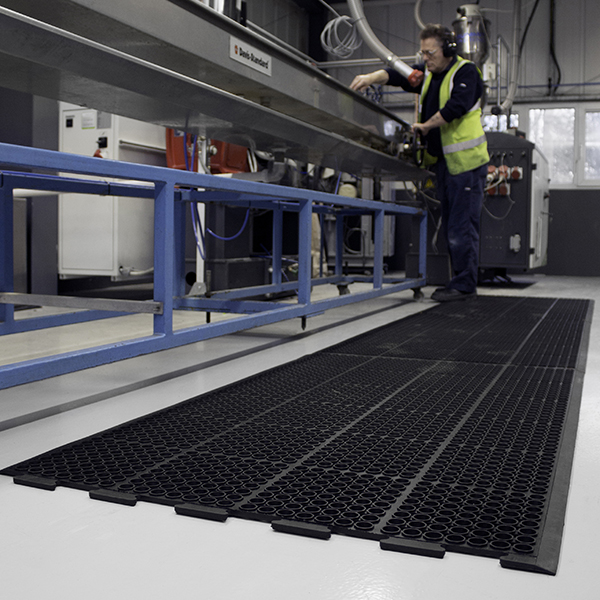 Rubber Matting Over A Larger Area