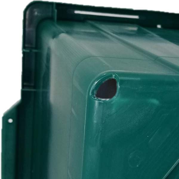 Kerbside Recycling Box Bin with 55 Litre Capacity Drainage